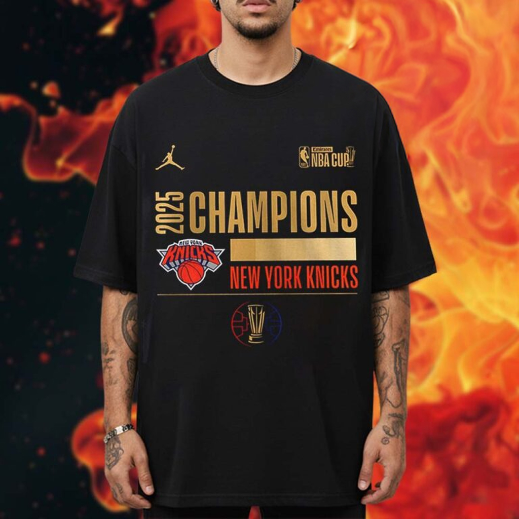 NBA Cup Champions Merch New York Basketball Champions 2025 Logo T-Shirt Gifts For Brothers