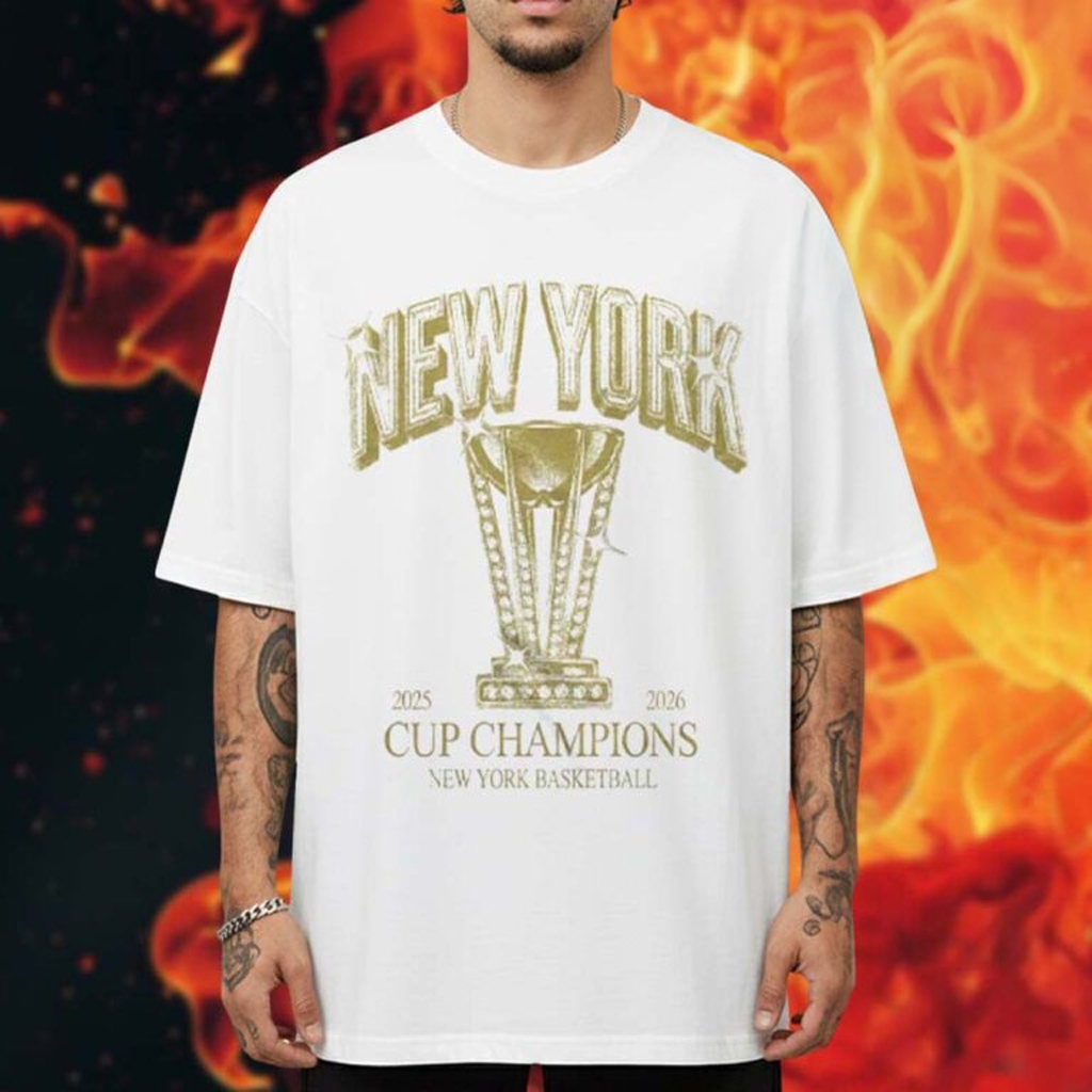 NBA Cup Champions Merch New York Basketball Cup Champs T-Shirt Fan Merch Gifts For Brothers