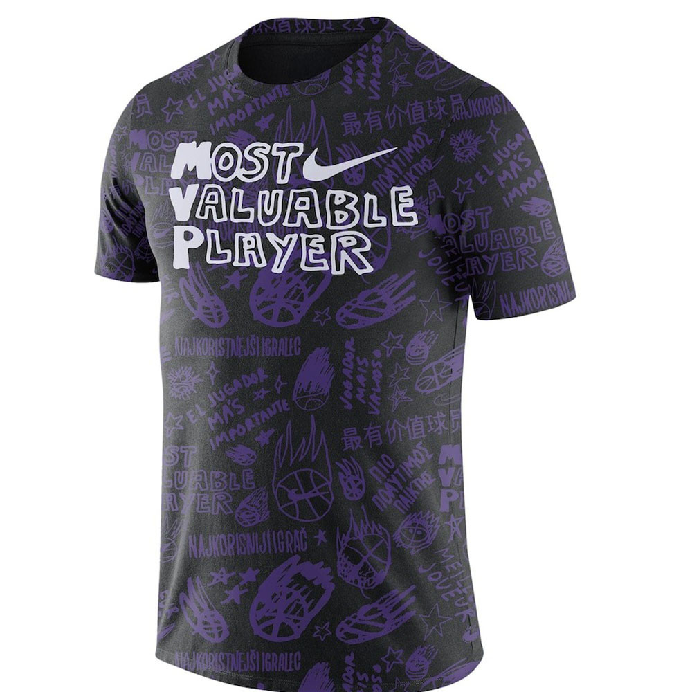 NBA Nike Select Series 2 Courtside MVP T-Shirt Black Perfect Gift For Him