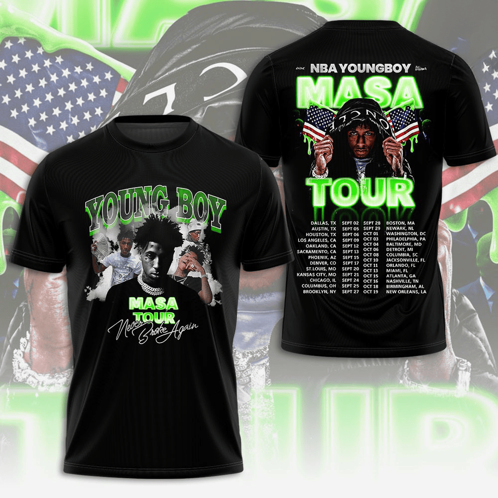 NBA YoungBoy Never Broke Again MASA 2025T-Shirt Gift Ideas For Music Lovers