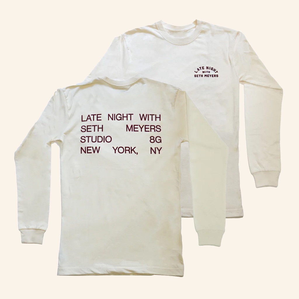 NBC Merch Late Night With Seth Meyers Studio 8G Long Sleeve T-Shirt Gifts For Friends NBC Merch Late Night With Seth Meyers Studio 8G Long Sleeve T-Shirt Gifts For Friends