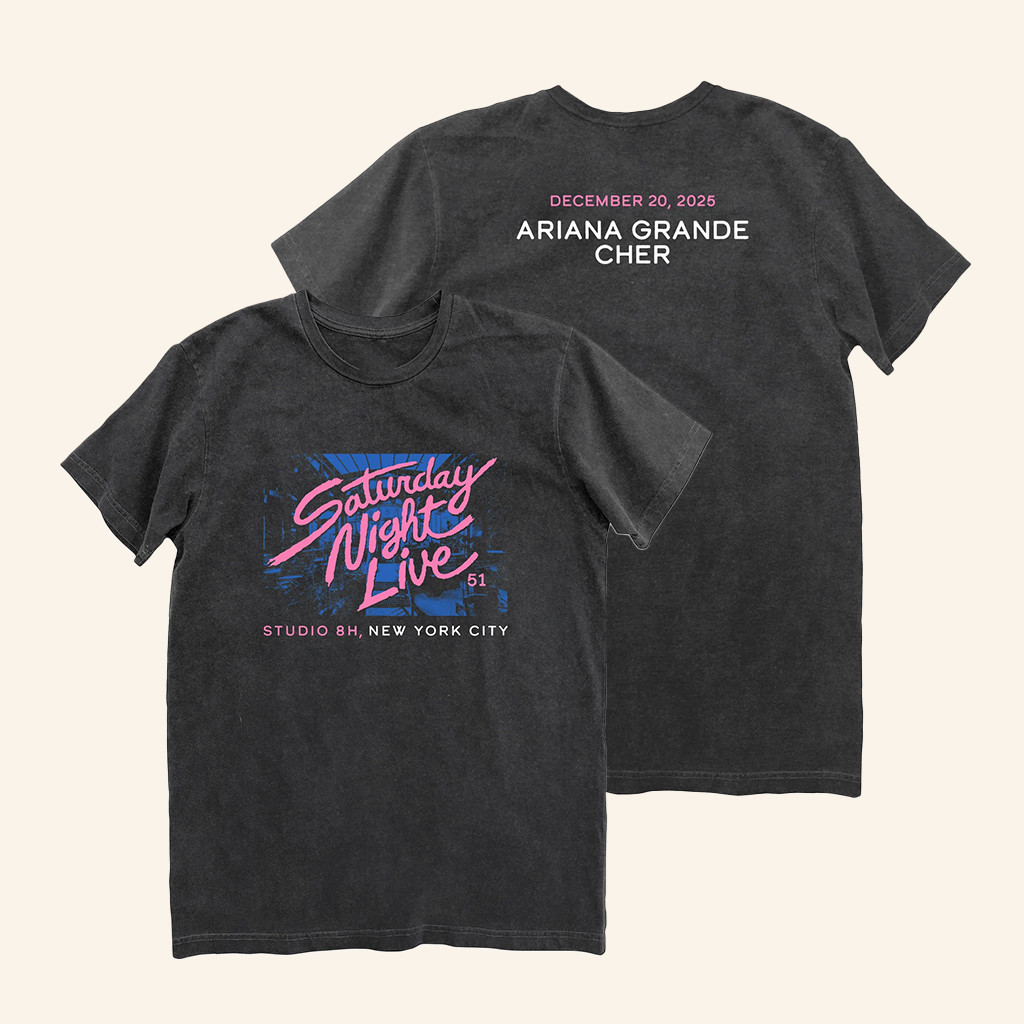 NBC Merch Saturday Night Live 51 Concert T-Shirt Show 9 Ariana Grande And Cher Shirt Fan Gifts
