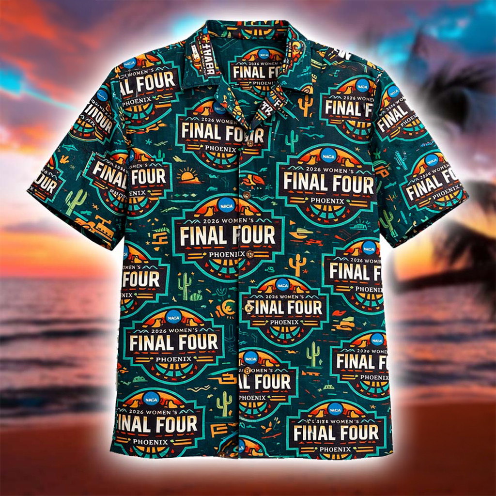 NCAA 2026 Women's Final Four Phoenix Logo Pattern Hawaiian Shirt Gifts Ideas For Dad