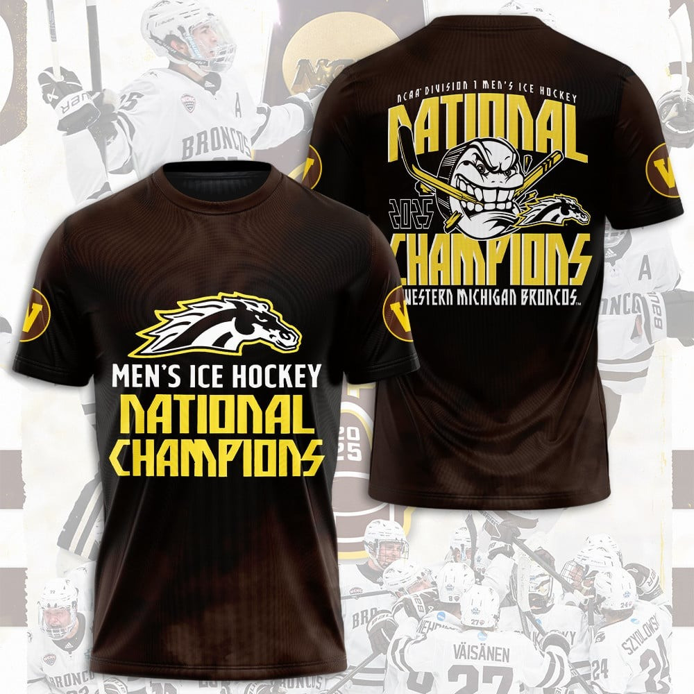 NCAA Division I Men's Ice Hockey National Champions Shirt Cool Gifts For Hockey Fans