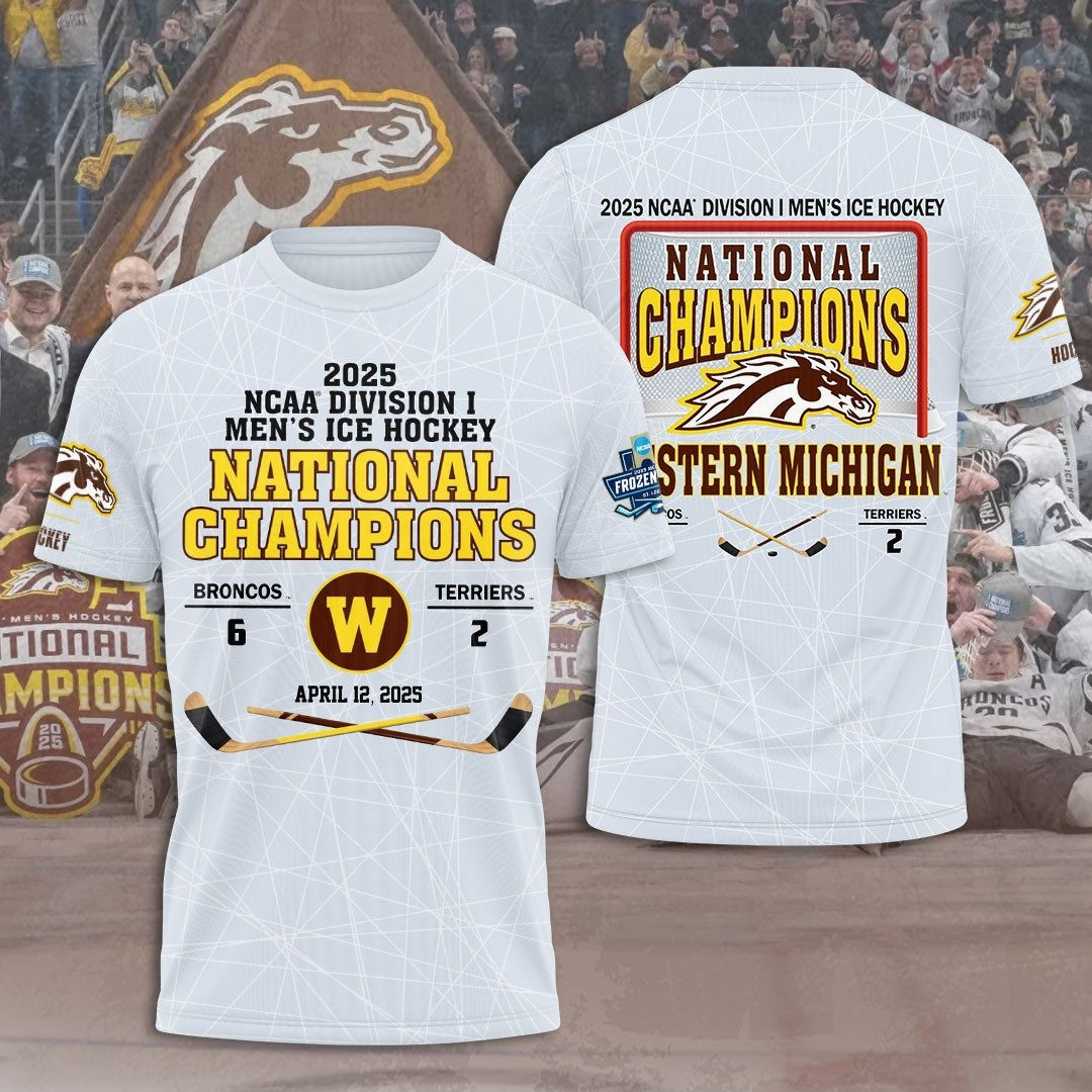 NCAA Division I Men's Ice Hockey National Champions Stern Michigan Shirt Fans Gifts