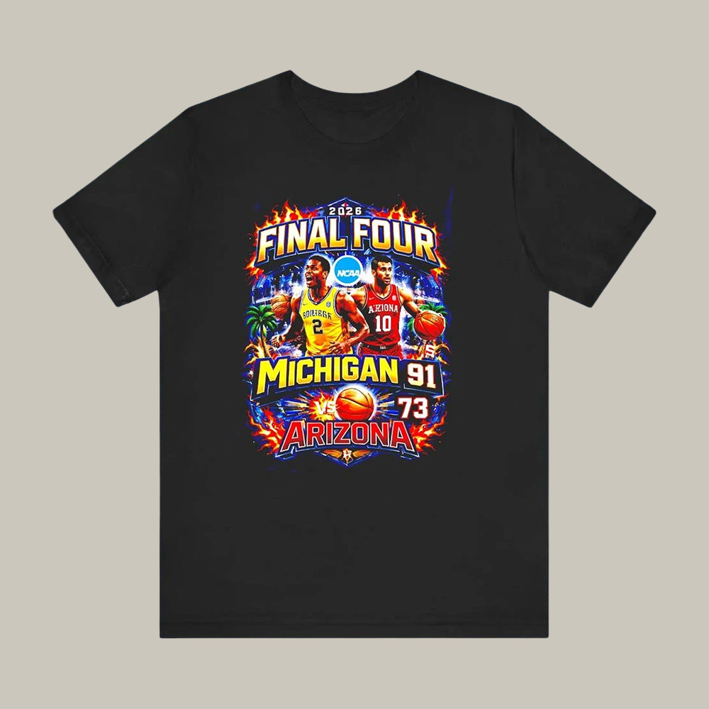 NCAA Final Four Michigan Wolverines Victory Arizona T-Shirt Men's Basketball Championship Merch