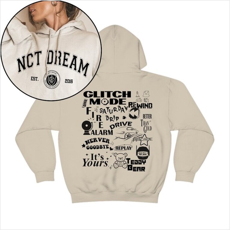 Nct Dream Glitch Mode Track List Album Hoodie Nct Dream Tour In A Dream Gifts For Her Trendy Merch