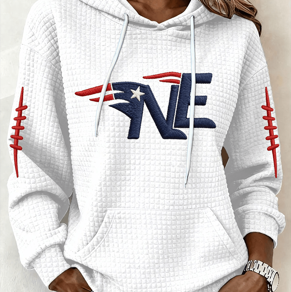 NE Football Hoodie New England Patriots Apparel Game Day Outfit