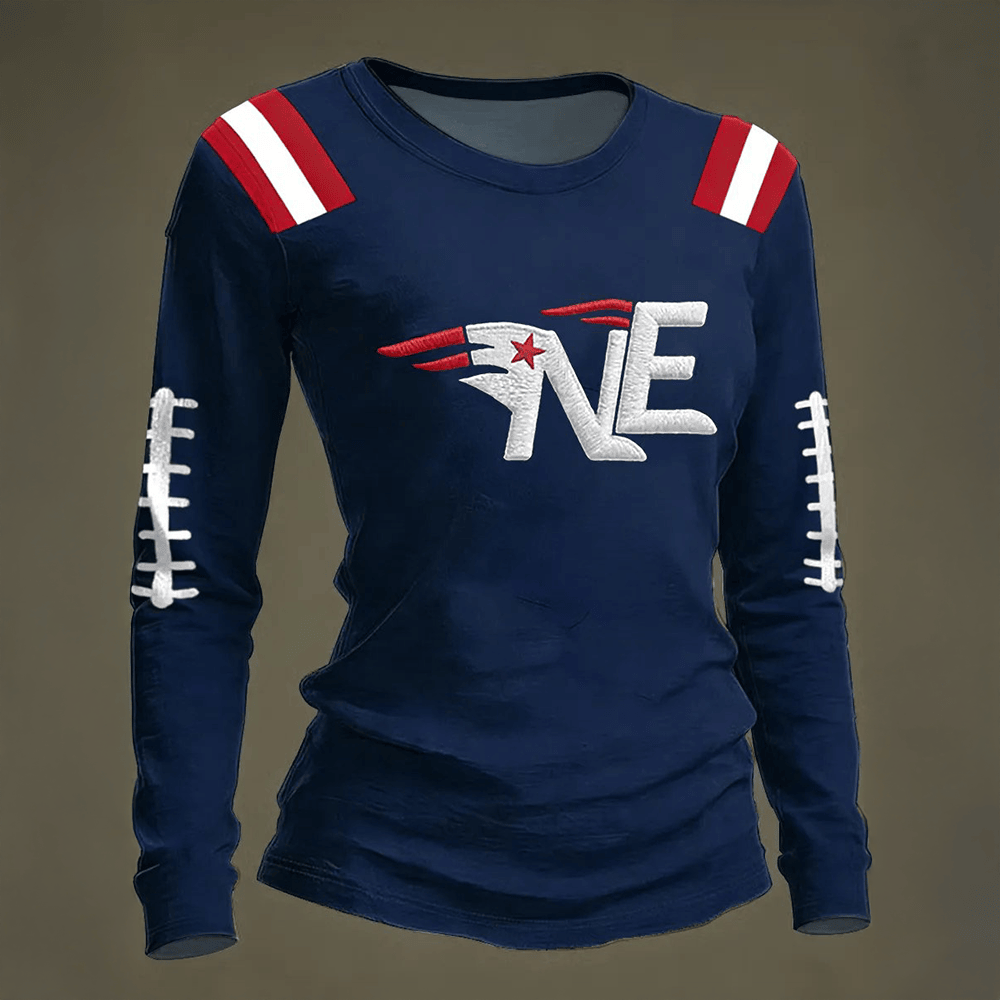 NE New England Patriost Long Sleeve Shirt Football Clothing Fan Gear