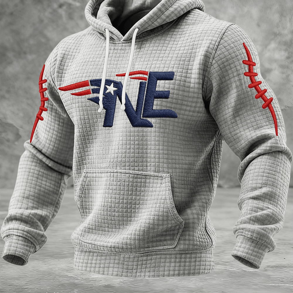 NE New England Patriots Hoodie Football Hooded Sweatshirt Football Gift For Him