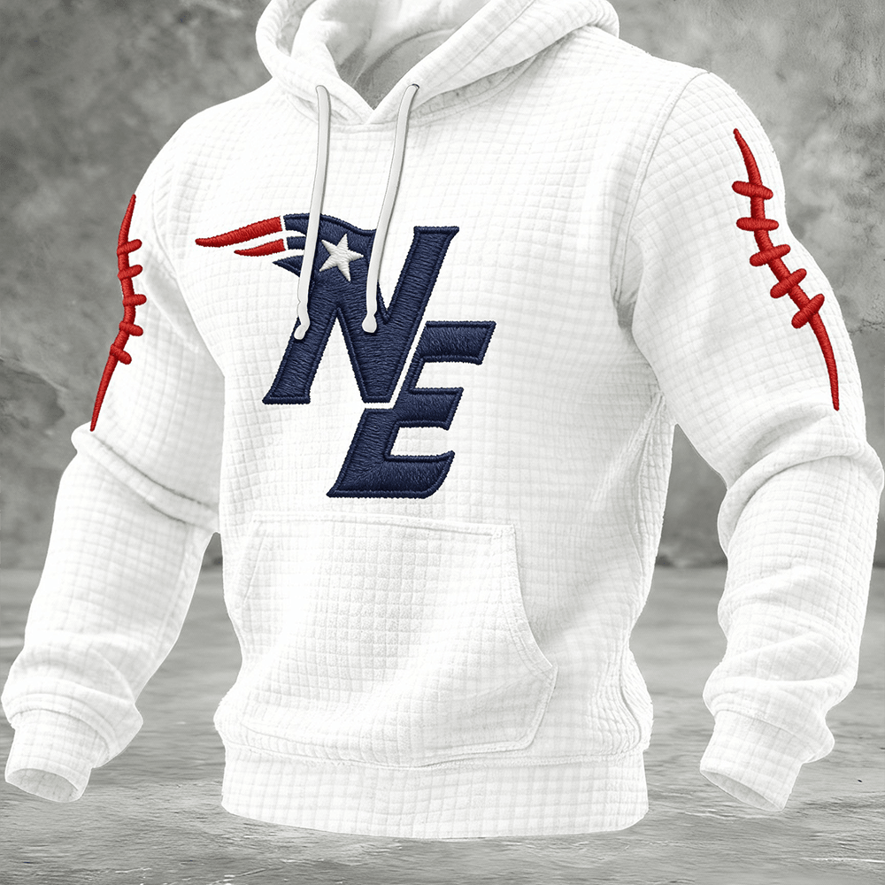 NE New England Patriots Hoodie Football Hooded Sweatshirt Game Day Gear