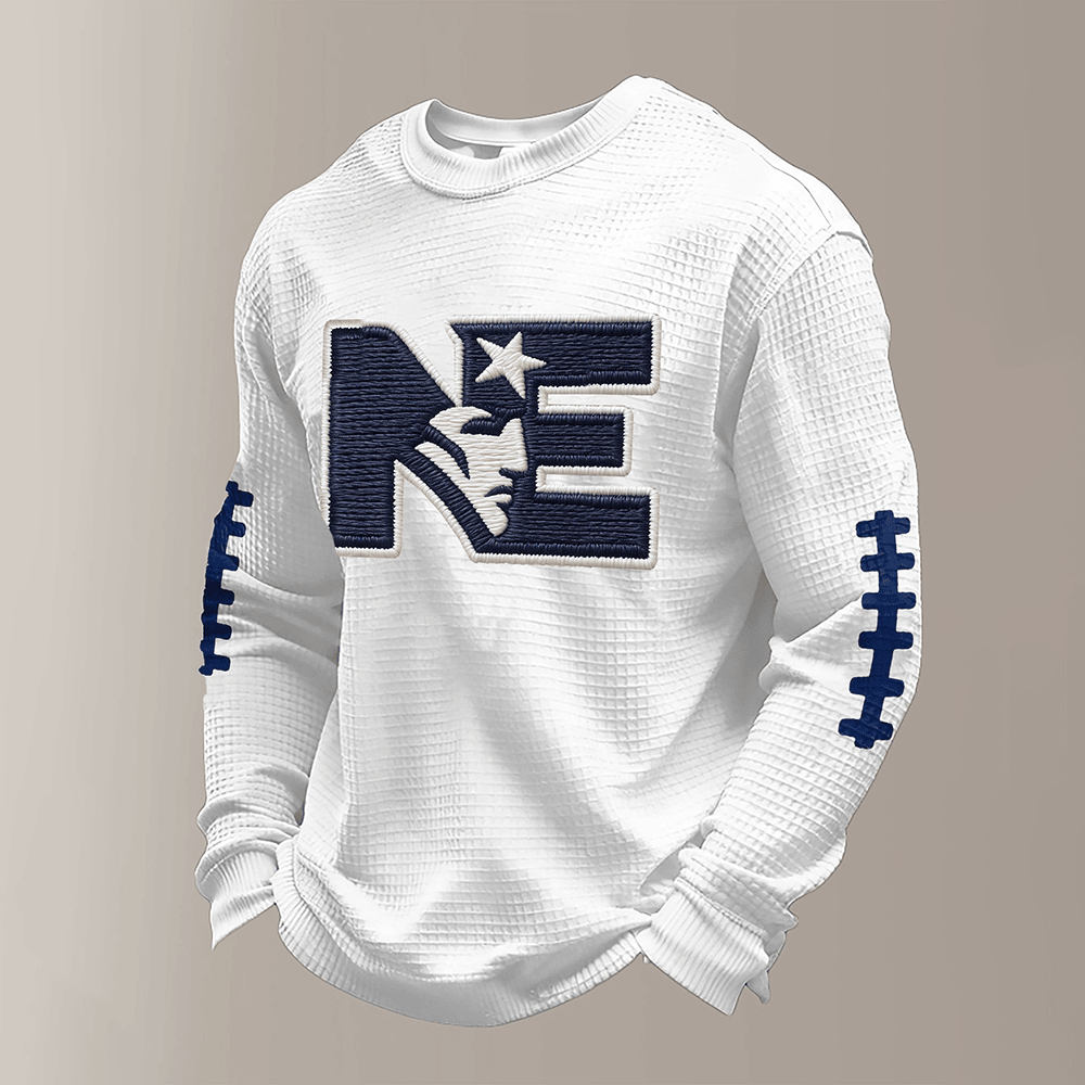 NE New England Patriots Long Sleeve Shirt Football Clothing Gift For Fans