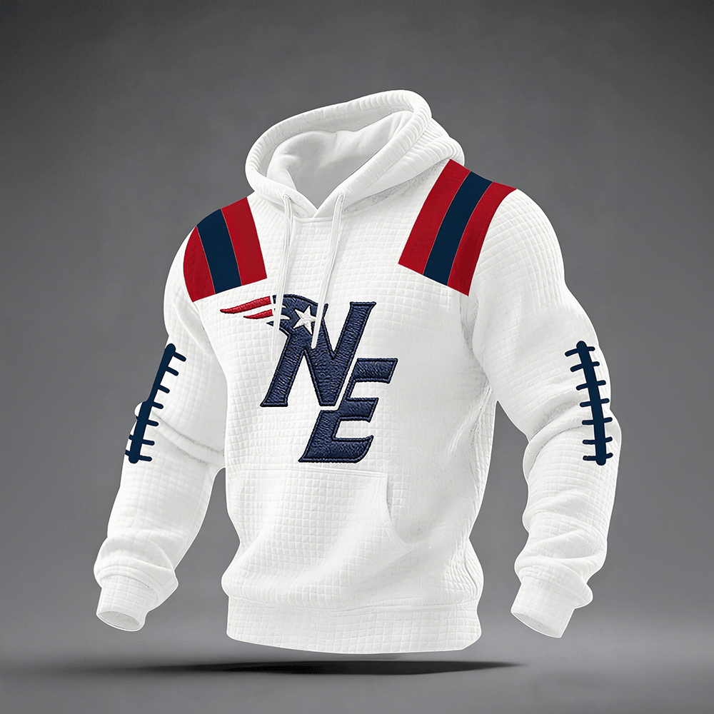 NE Patriots Football Hoodie Game Day Clothing Gift Ideas For Boyfriend
