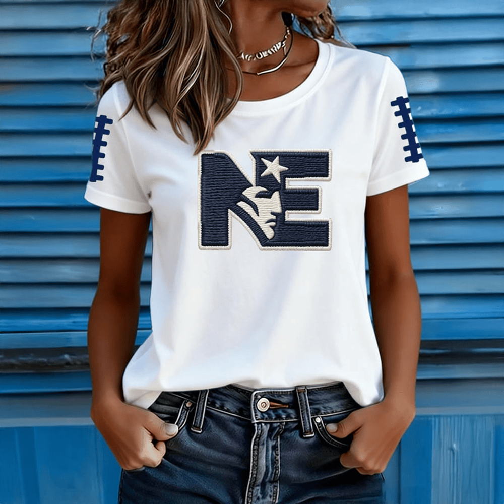NE Patriots Football T-Shirt New England Patriots Clothes Unique Gift For Girlfriend