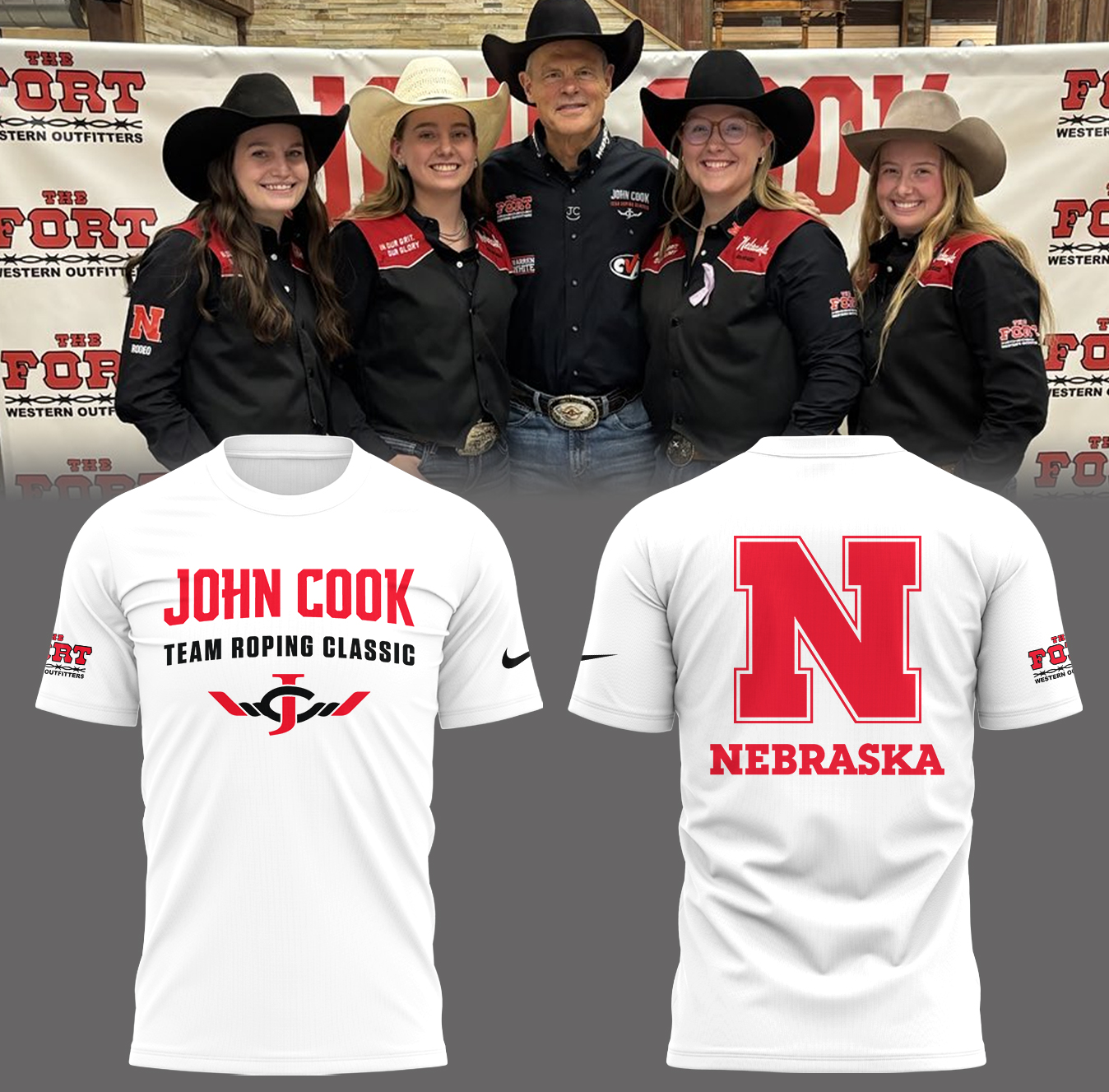 Nebraska Basketball John Cook Roping Classic T-Shirt Gifts For Baseball Fans