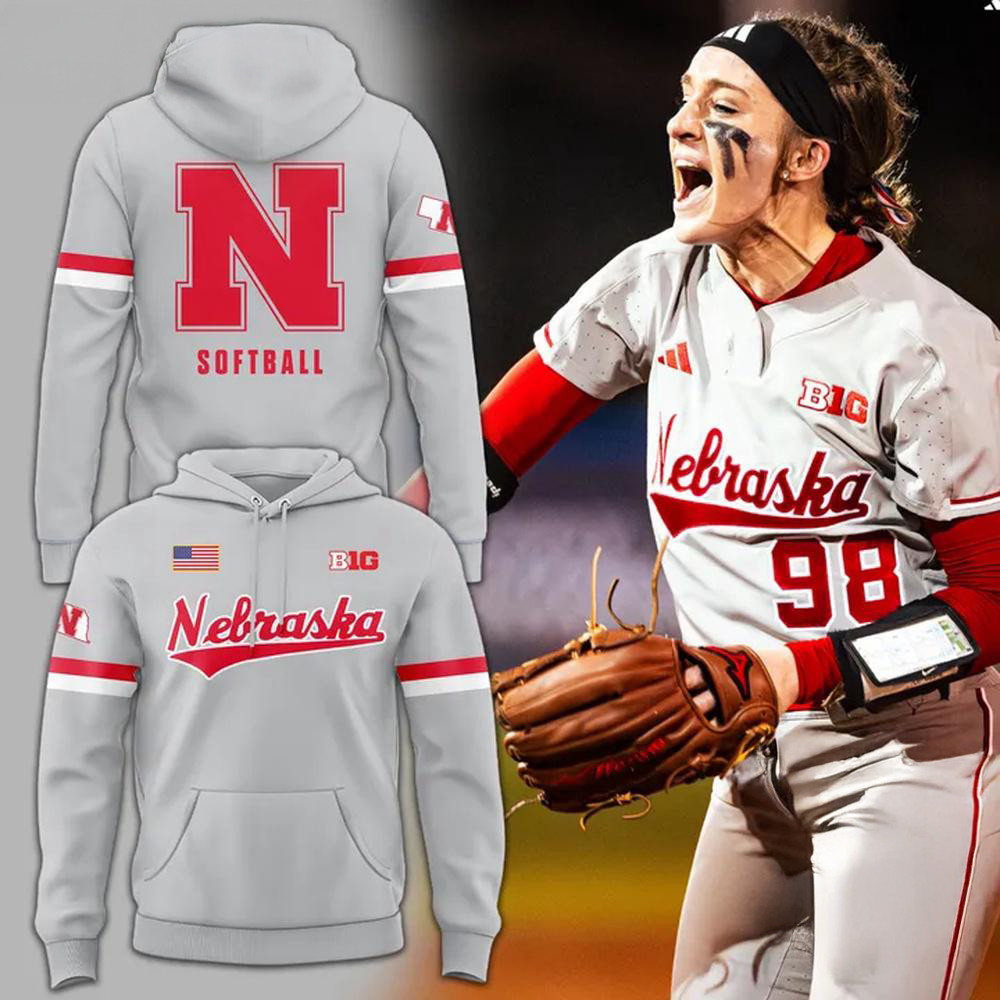 Nebraska Cornhuskers Softball 2025 Hoodie Softball Fan Gifts