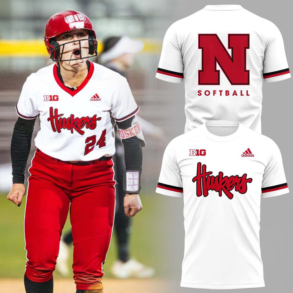 Nebraska Cornhuskers Softball Limited Edition 2025 New Shirt Softball Fans Gifts