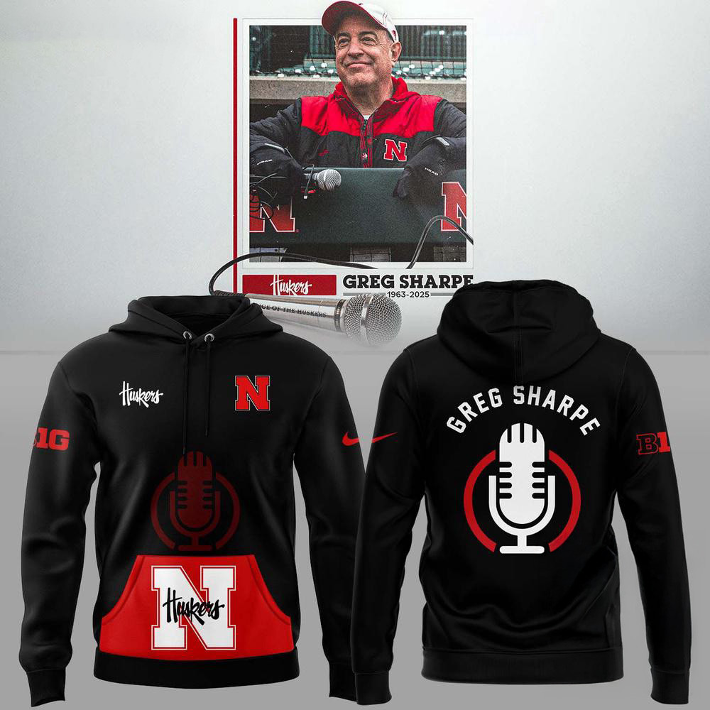 Nebraska Huskers RIP Greg Voice Of The Huskers Hoodie Football Fan Gifts