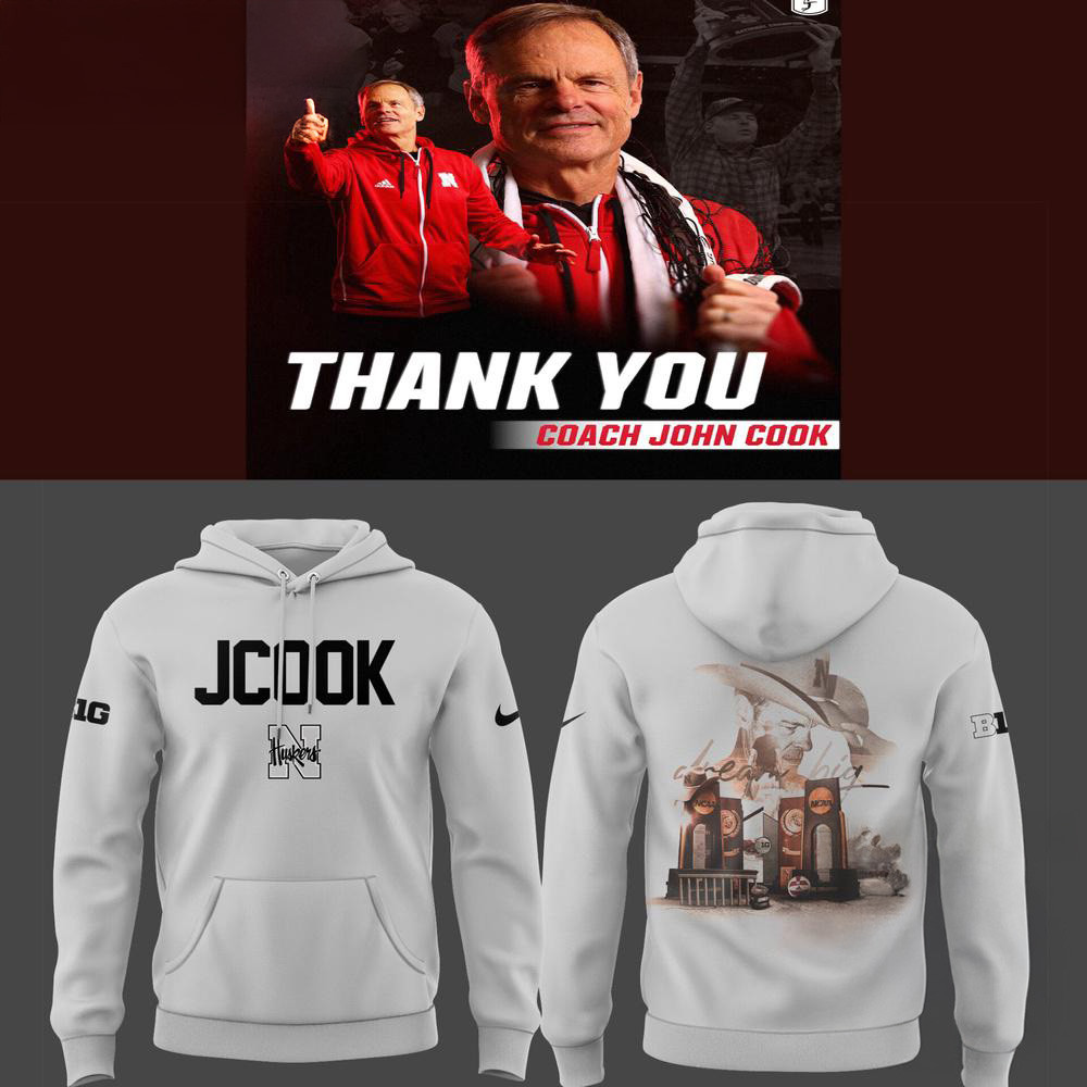 Nebraska Volleyball 2025 Limited Coach John Cook Hoodie Volleyball Fan Gifts