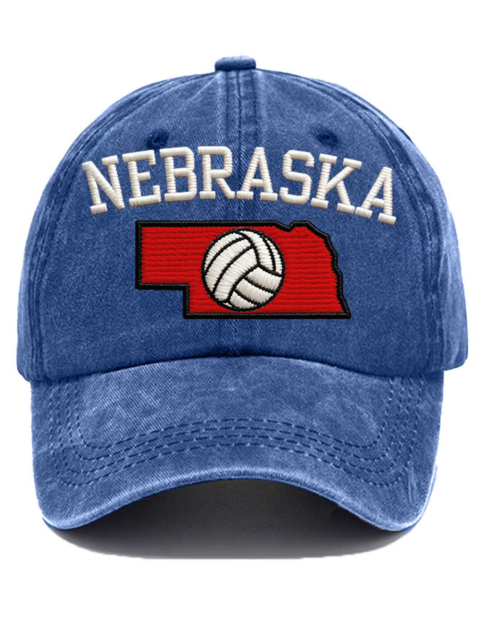 Nebraska Volleyball Hat Embroidered Game Day Hat Volleyball Lovers Gifts