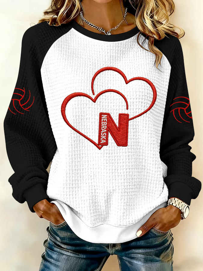 Nebraska Volleyball Sweatshirt Game Day Merch Women's Gifts For Volleyball Fans Nebraska Volleyball Sweatshirt Game Day Merch Women's Gifts For Volleyball Fans