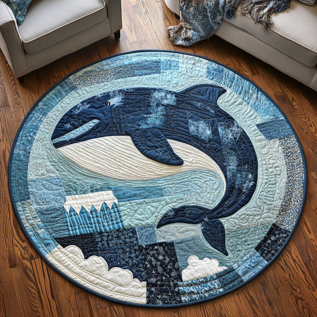 Nebula Whale Quilted Round Mat Entryway Design Ideas Orca Whale Gift Ideas