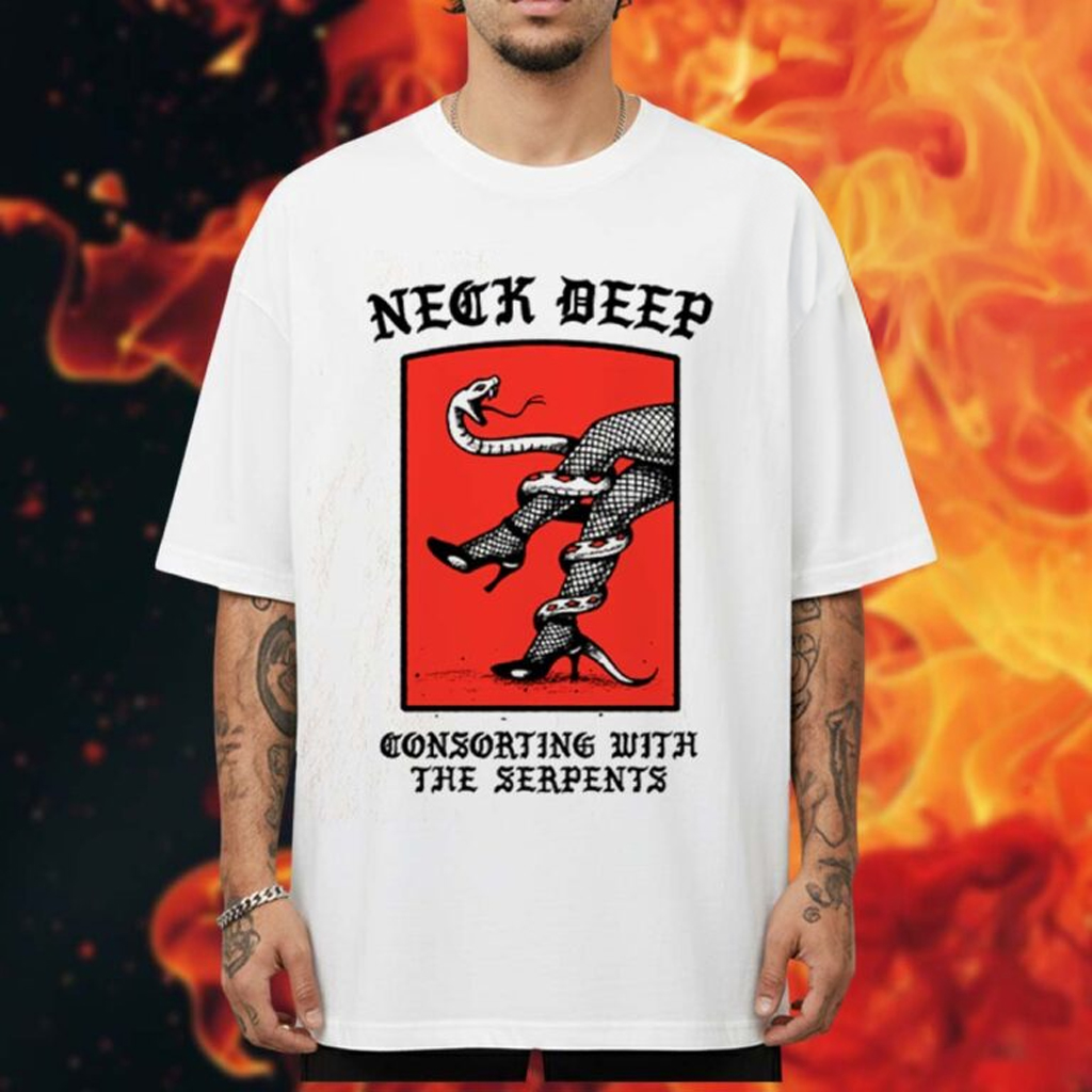 Neck Deep 10 Year Merch Serpents T-Shirt Neck Deep Merch Best Gifts For Music Lovers