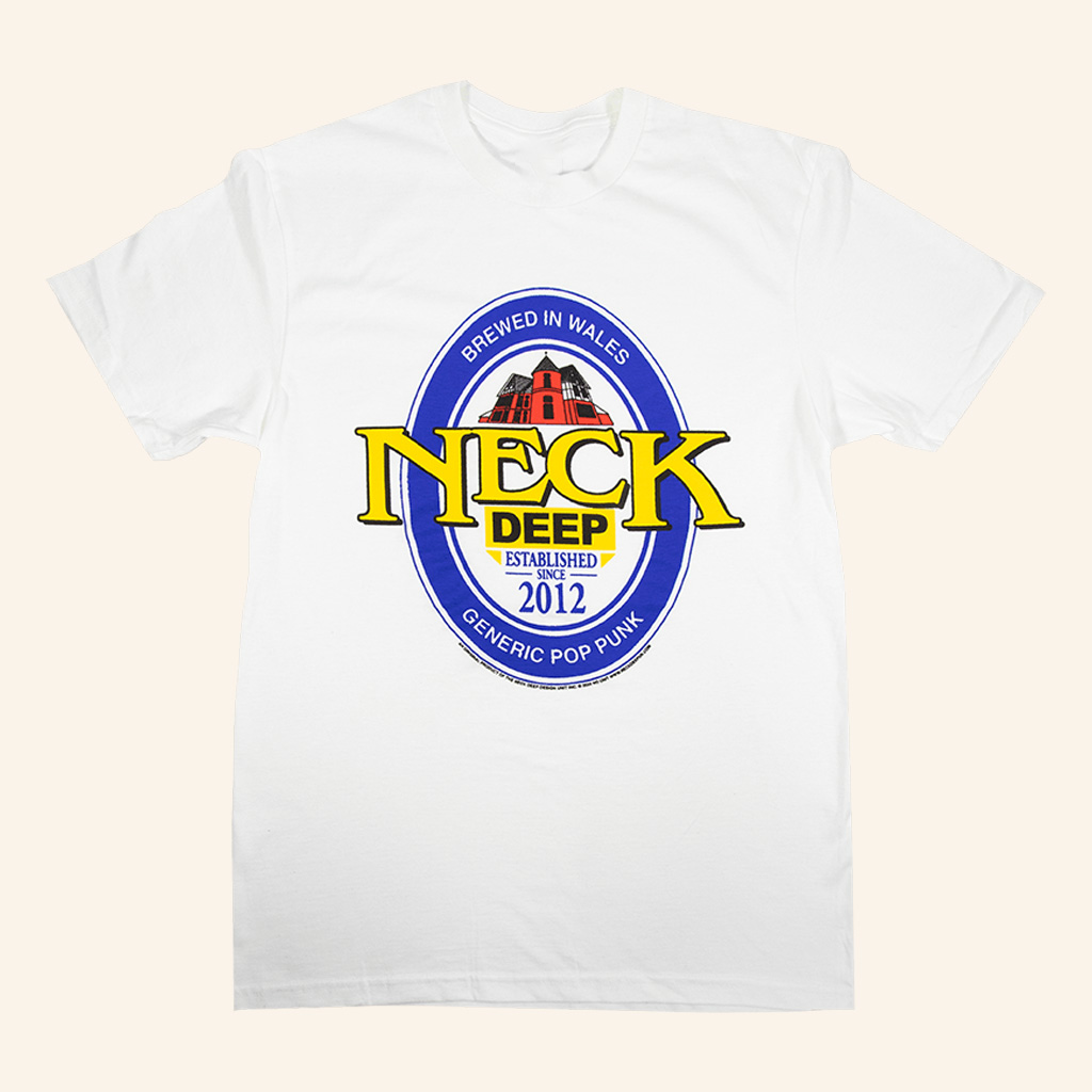 Neck Deep Merch Beer White T-Shirt Unique Gifts For Music Lovers