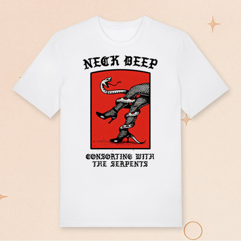 Neck Deep Merch Consorting With The Serpents T-Shirt Gifts For Music Lovers Neck Deep Merch Consorting With The Serpents T-Shirt Gifts For Music Lovers