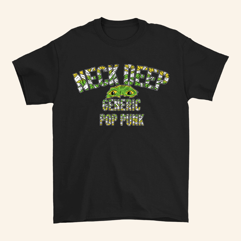 Neck Deep Merch Generic Pop Punk Halloween Black T-Shirt Music Related Gifts For Guys Neck Deep Merch Generic Pop Punk Halloween Black T-Shirt Music Related Gifts For Guys