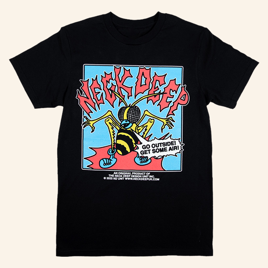 Neck Deep Merch Go Outside Black T-Shirt Neck Deep Shirt Presents For Music Lovers