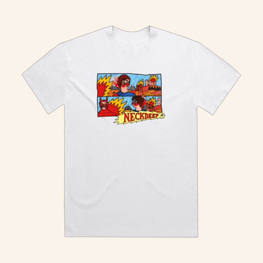 Neck Deep Merch Lnotgy 10 Year White T-Shirt Gifts For Best Friends Neck Deep Merch Lnotgy 10 Year White T-Shirt Gifts For Best Friends