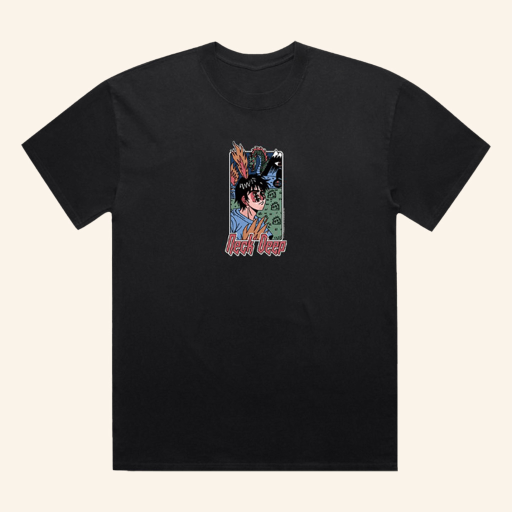 Neck Deep Merch LNOTGY Manga T-Shirt Unique Gifts For Boyfriend