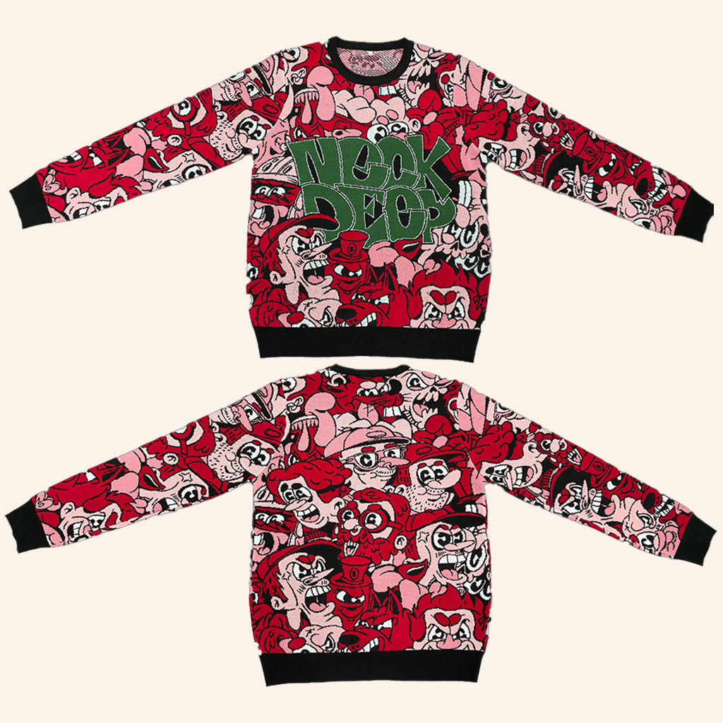 Neck Deep Merch Neck Deep Christmas Sweater Gifts For Music Lovers Neck Deep Merch Neck Deep Christmas Sweater Gifts For Music Lovers
