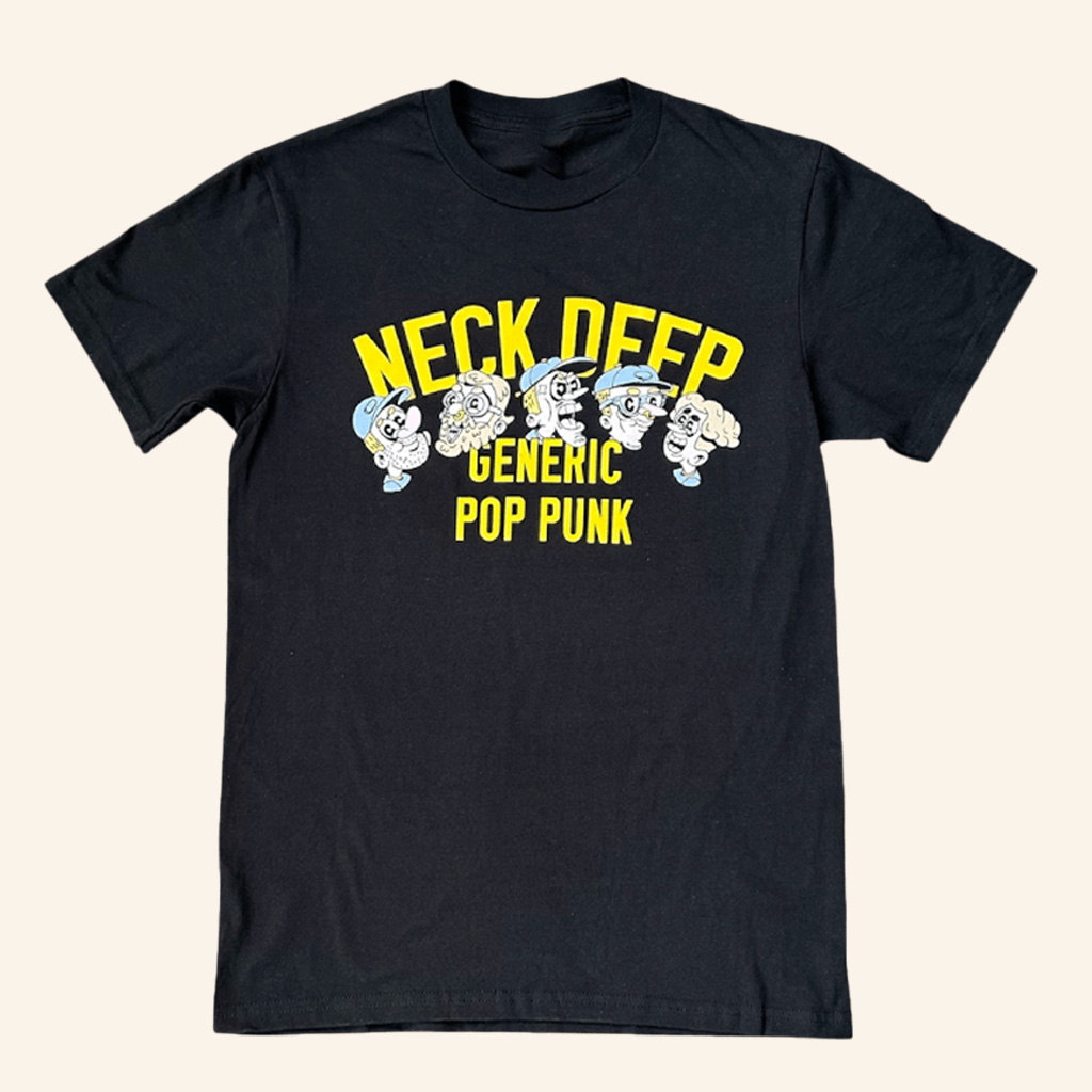 Neck Deep Merch Self Titled GPP Black T-Shirt Music Lover Gifts For Him