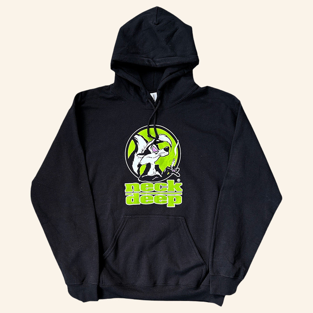 Neck Deep Merch Skunk Black Hoodie Birthday Gifts For Brothers