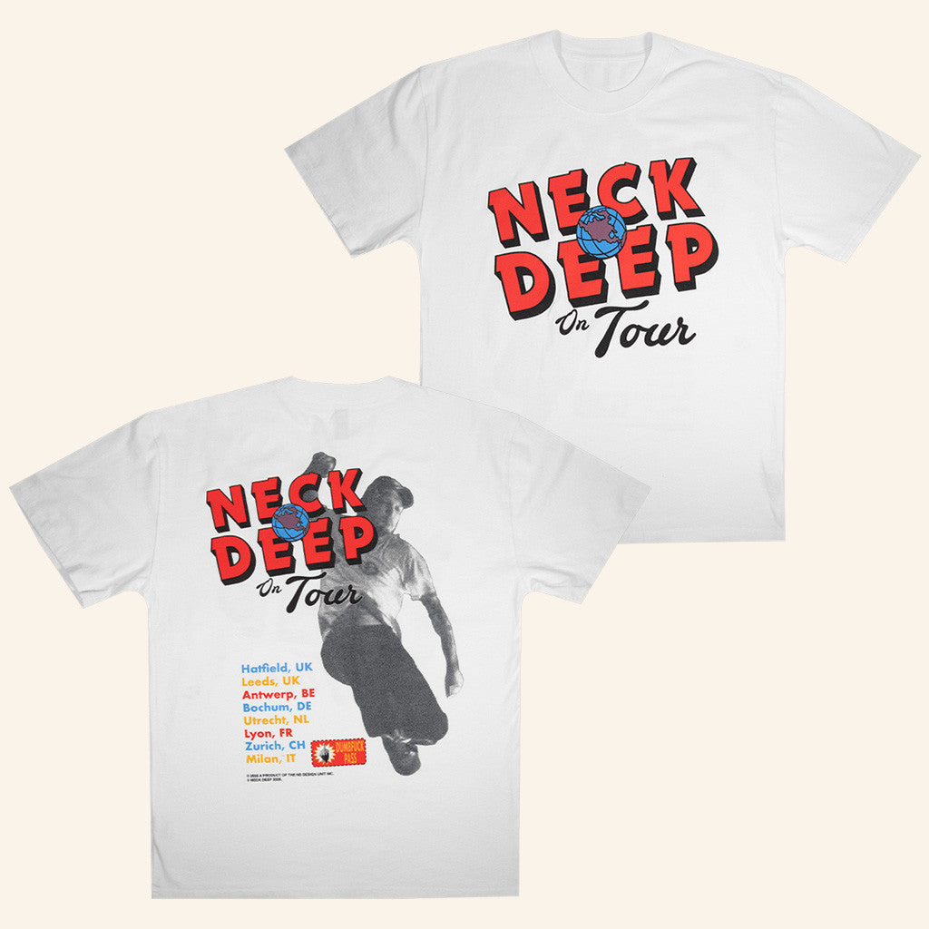 Neck Deep Merch Slam Dunk 25 Tour T-Shirt Present For Wife Neck Deep Merch Slam Dunk 25 Tour T-Shirt Present For Wife