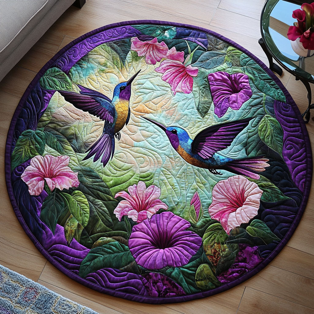 Nectar Bloom Quilted Round Mat Entryway Decor Lily Gifts For Mom