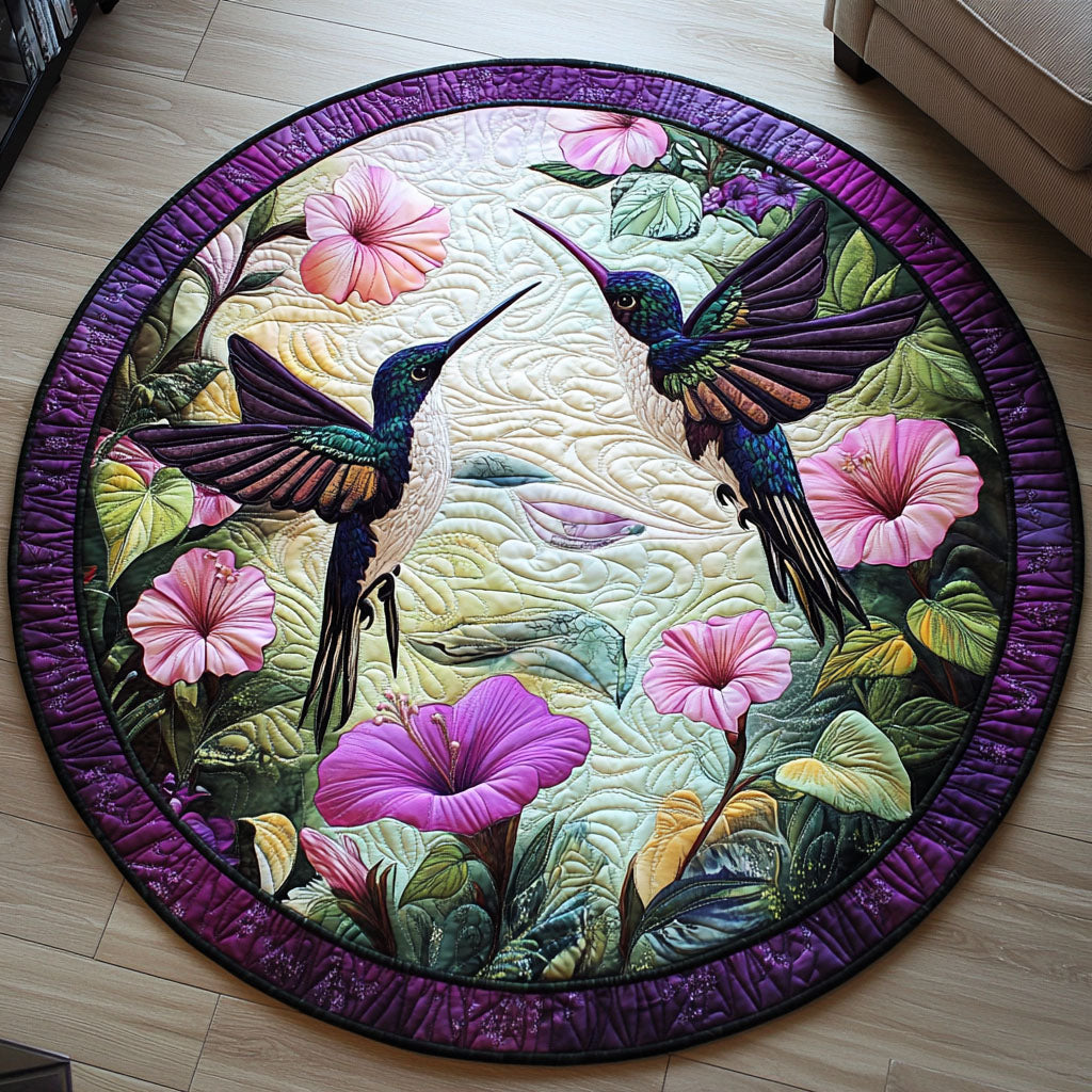 Nectar Garden Quilted Round Mat Front Door Entryway Ideas Flower Lily Gift Items