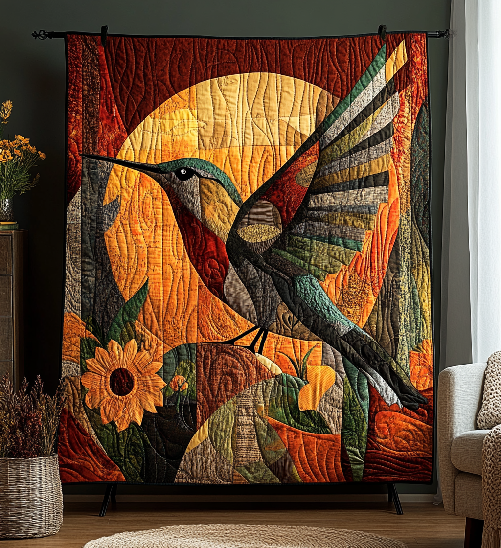 Nectar Seekers Quilted Blanket Gift Ideas For Bird Lovers