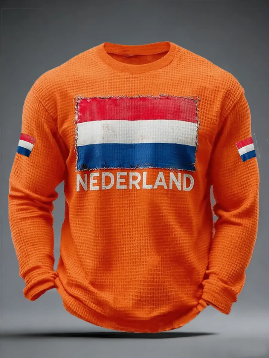 Nederland Dutch Heritage Long Sleeve Shirt Netherlands Orange Boven Fan Gear Koningsdag Best Gift For Fans