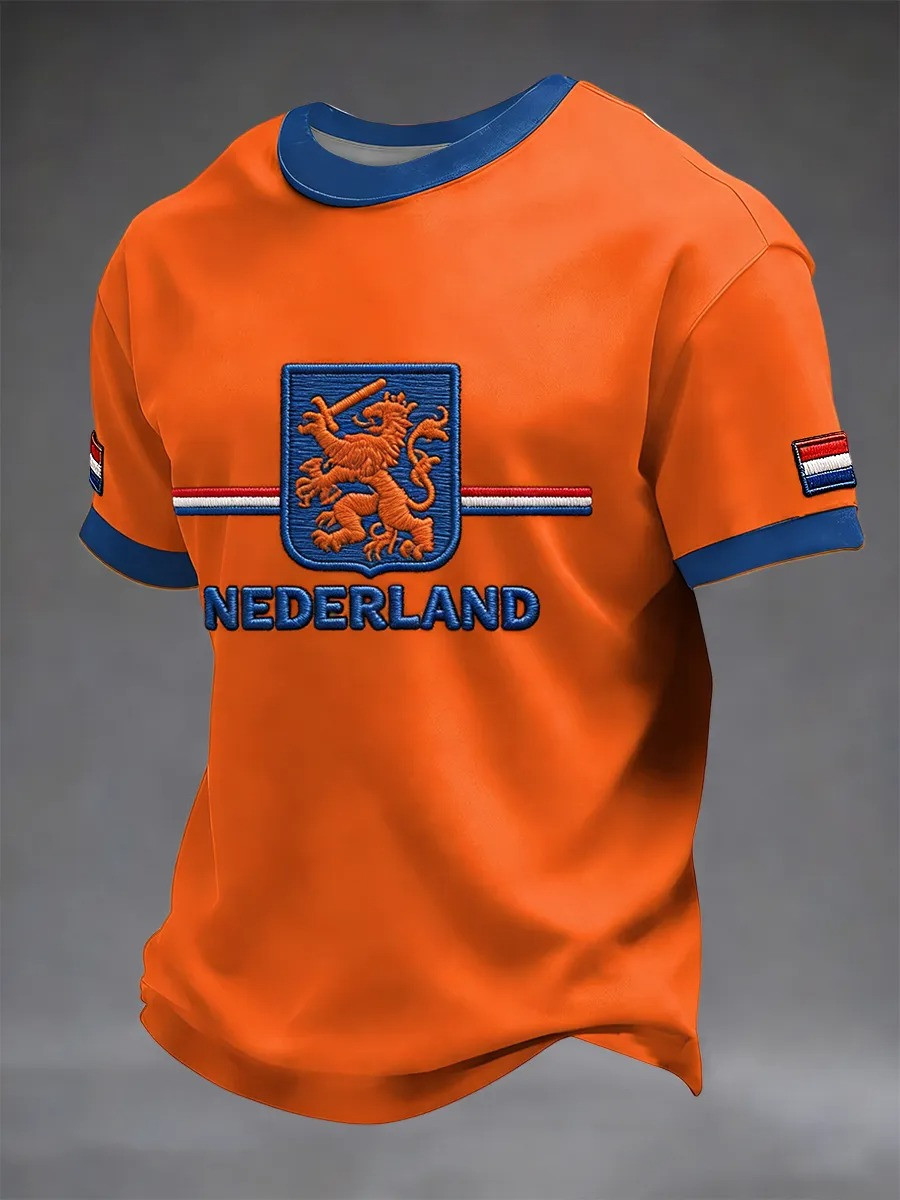 Nederland Shield Crest T-Shirt Netherlands Lion Dutch Pride Fan Gear Best Gift For Dutch Heritage