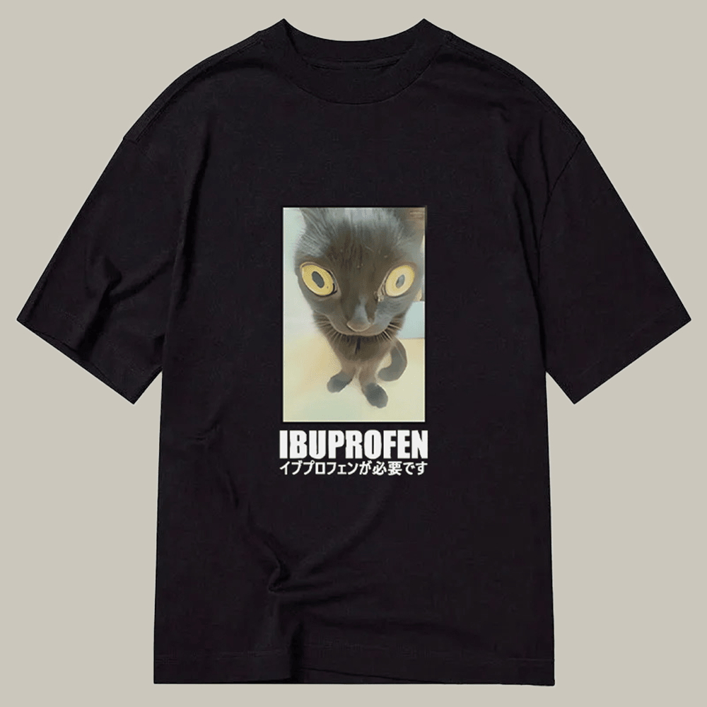 Need Ibuprofen Vintage Classic T-Shirt Cat Themed Unique Gifts For Meme Lovers