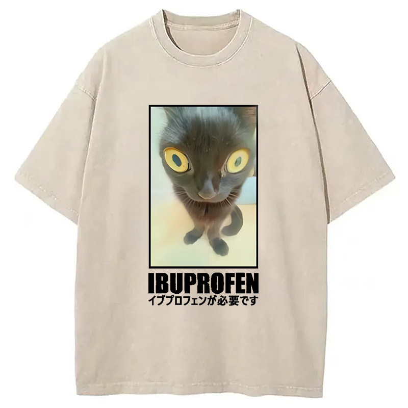 Need Ibuprofen Vintage Washed T-Shirt Funny Aesthetic Trendy Apparel Gifts For Best Friend