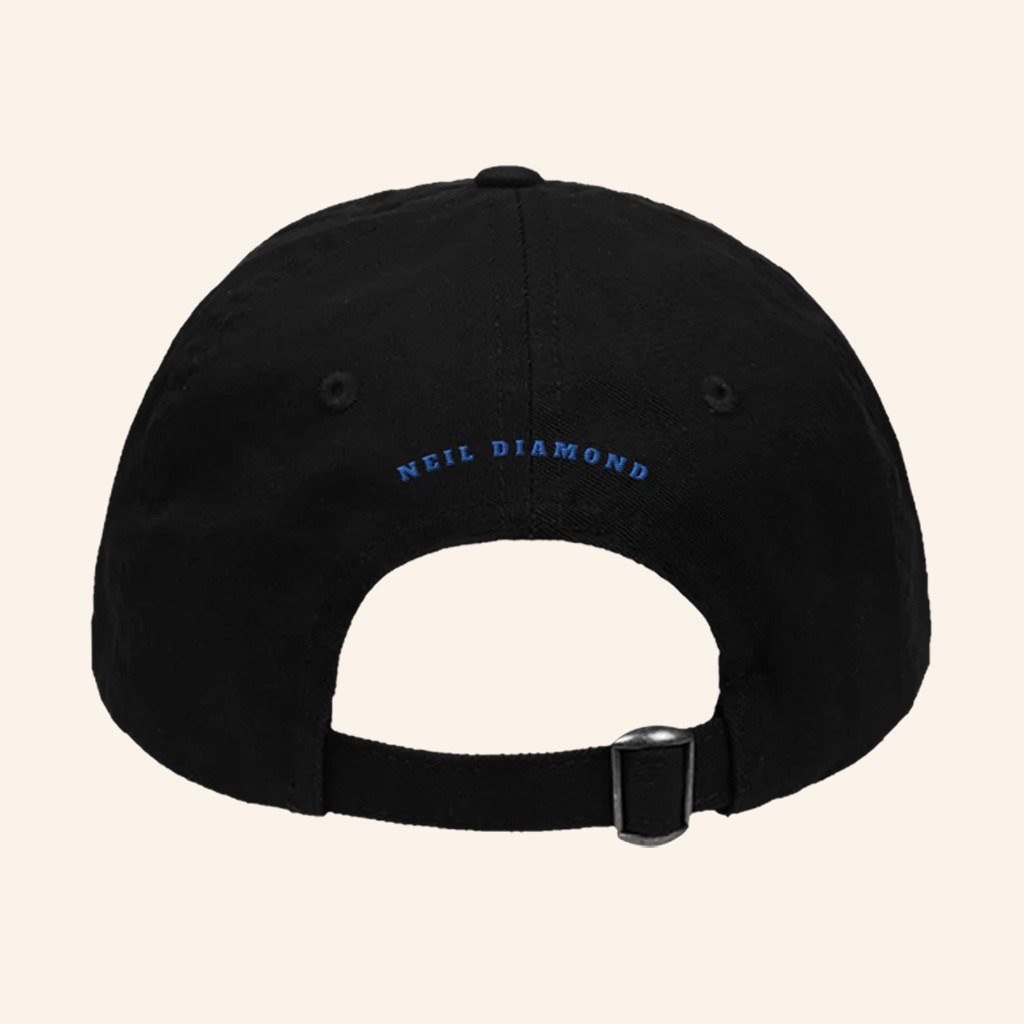 Neil Diamond Merch Song Sung Blue Embroidered Hat Presents For Music Lovers