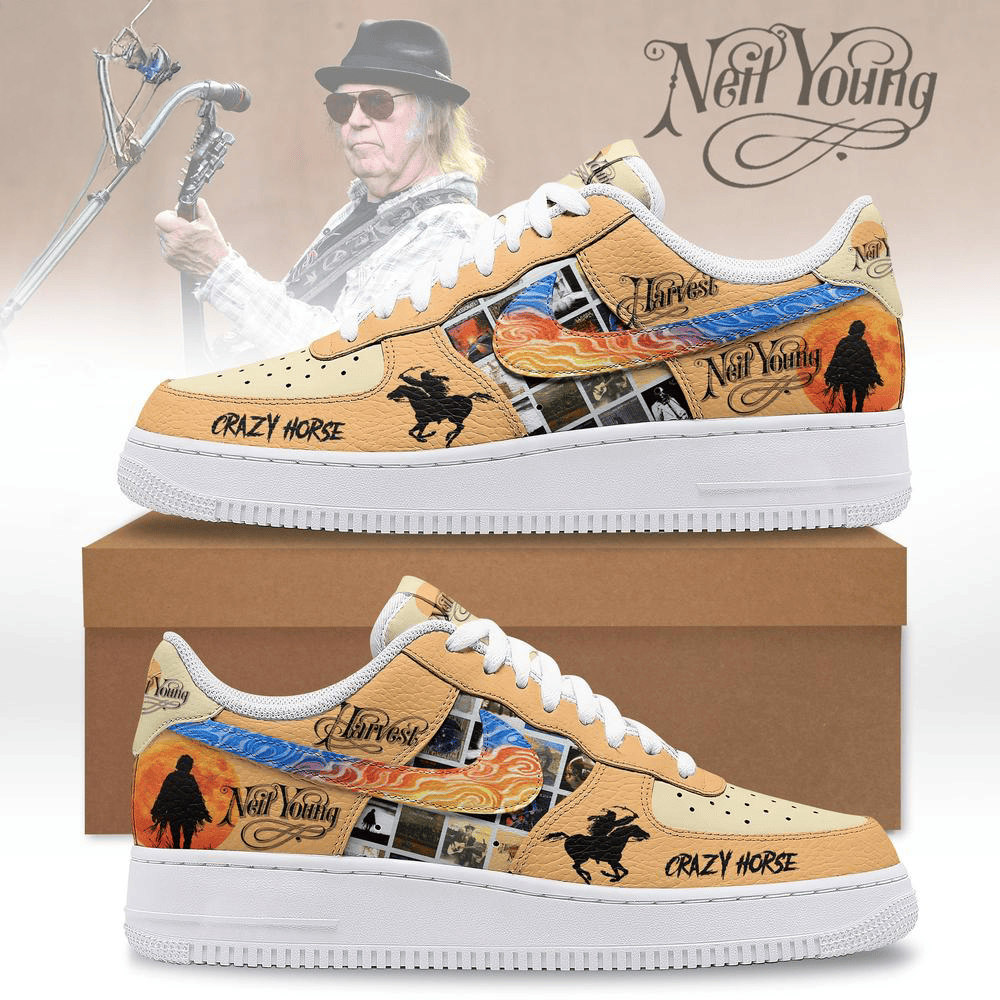 Neil Young Crazy Horse Limited Edition Air Force 1 Unique Gifts For Music Lovers