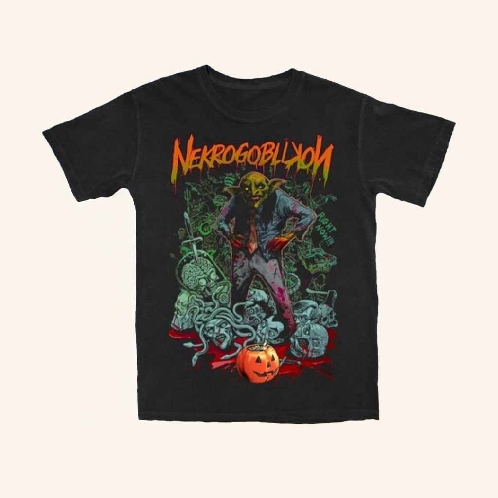 Nekrogoblikon Merch Nekrogoblikon Halloween Horror Slayer T-Shirt Gift For Brother Nekrogoblikon Merch Nekrogoblikon Halloween Horror Slayer T-Shirt Gift For Brother