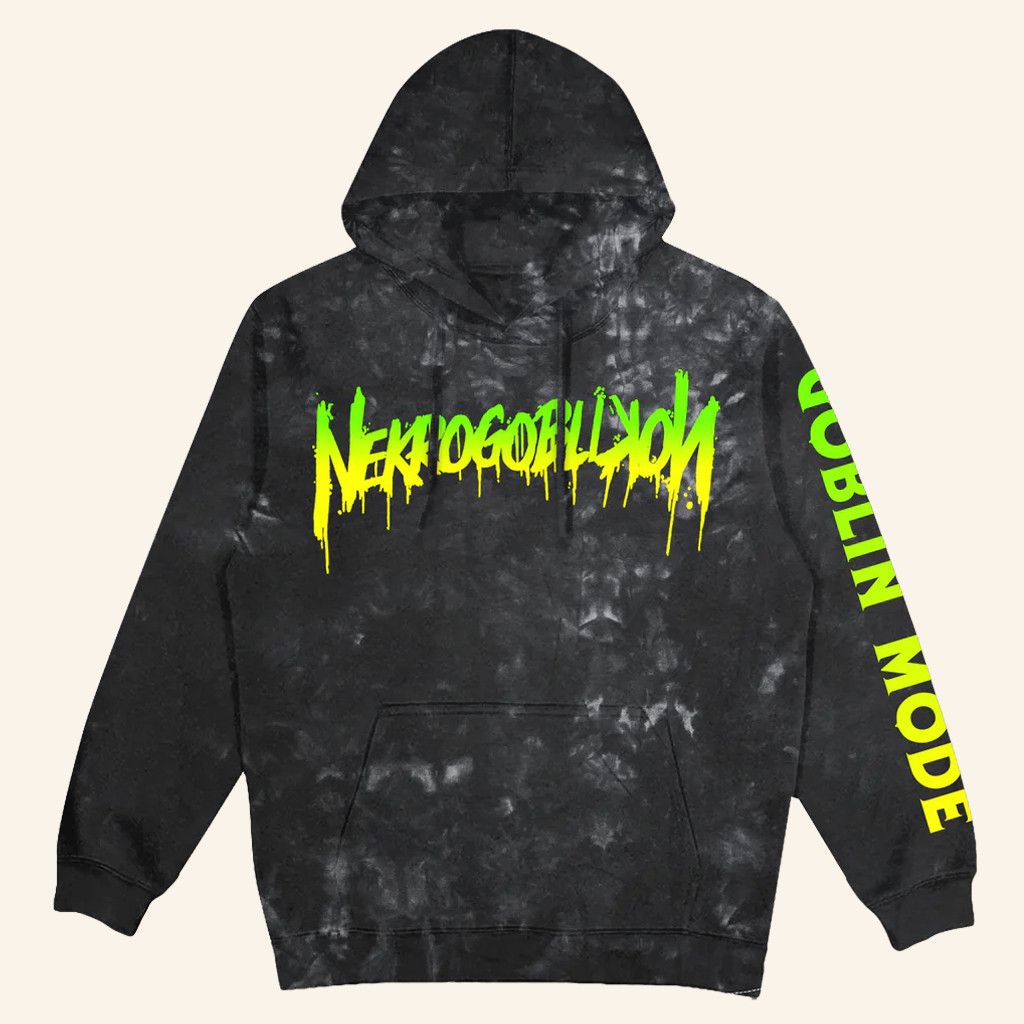 Nekrogoblikon Merch Neon Ombre Goblin Mode Hoodie Gifts For Music Lovers