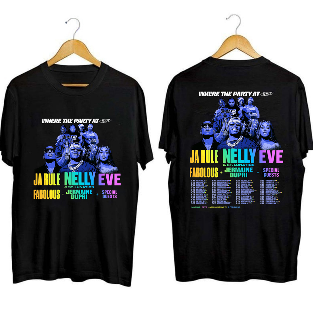 Nelly Where The Party At Tour Shirt Nelly Merch Gifts For Rapper Fans
