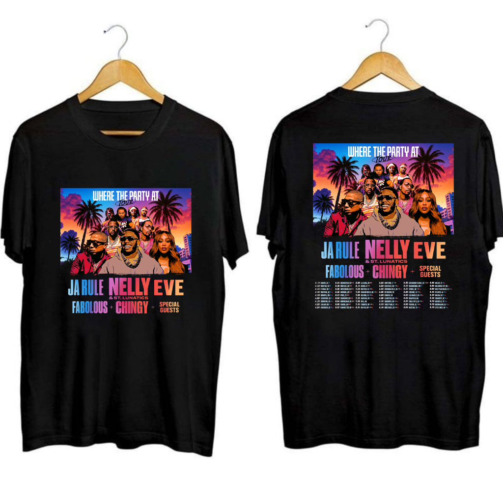 Nelly With Ja Rule Tour 2025 Shirt Fan Merch Gifts For Girlfriend